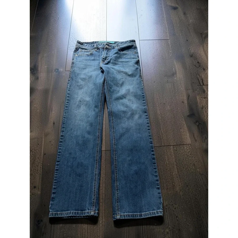 Rock and Roll Denim Revolver Straight Leg Jeans Mens 32x34 Medium Wash
